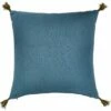 BOLERO - Coussin En Double Gaze De Coton 45x45cm - Bleu Autan -chambre à coucher Soldes Coussin BOLERO 27596180 F 1
