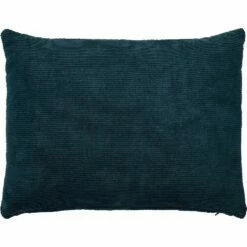 COLOMBINE - Coussin Rectangle En Velours Côtelé 30x40cm - Bleu Figuerolles