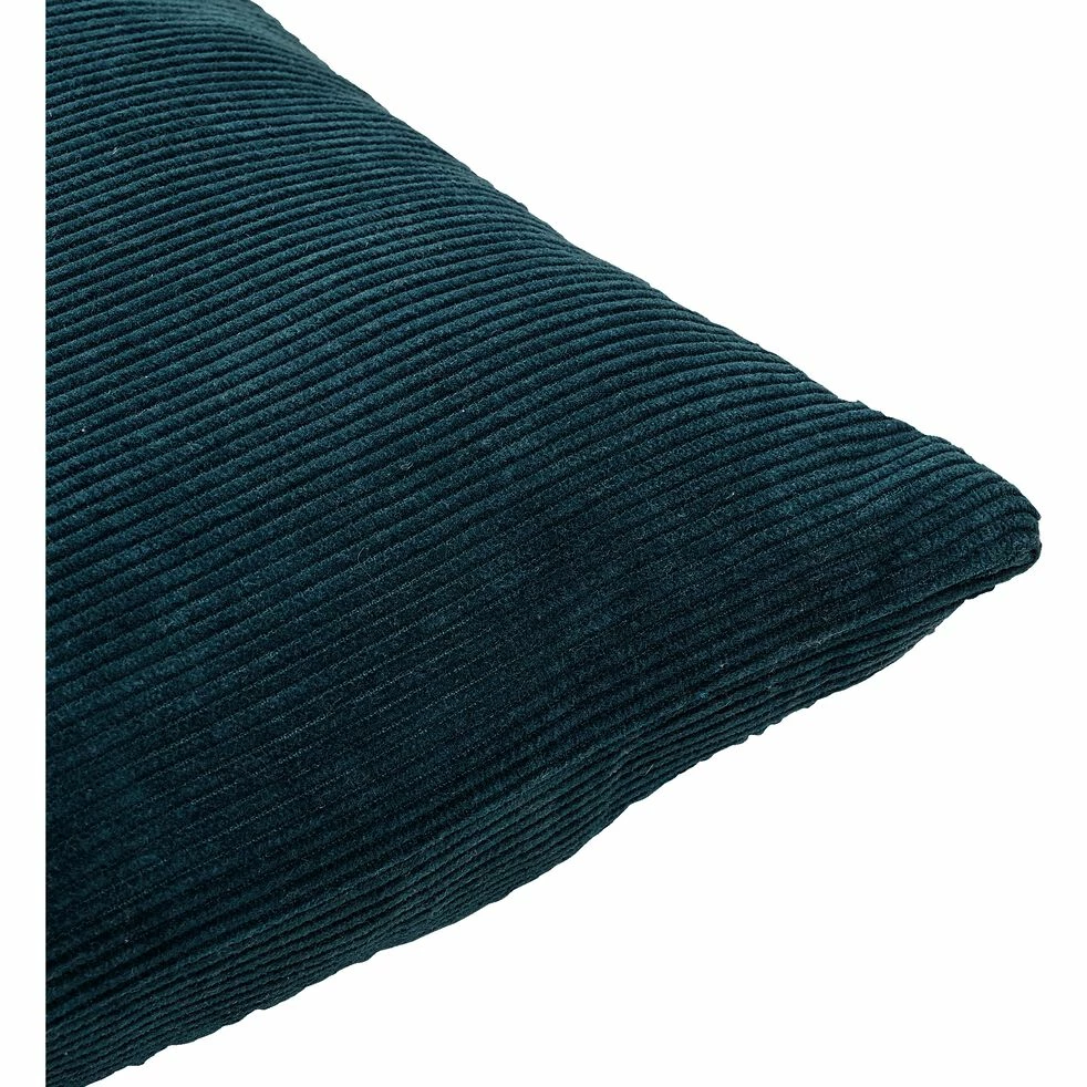 COLOMBINE - Coussin Rectangle En Velours Côtelé 30x40cm - Bleu Figuerolles 4 COLOMBINE - Coussin Rectangle En Velours Côtelé 30x40cm - Bleu Figuerolles – Image 2