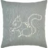 SONGE - Coussin Carré Brodé écureuil 40x40cm - Vert Clair 2 SONGE - Coussin Carré Brodé écureuil 40x40cm - Vert Clair -chambre à coucher Soldes Coussin SONGE 27136546 F 1