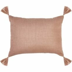 SONGE - Coussin Rectangle En Coton 30x40cm - Rose Salina