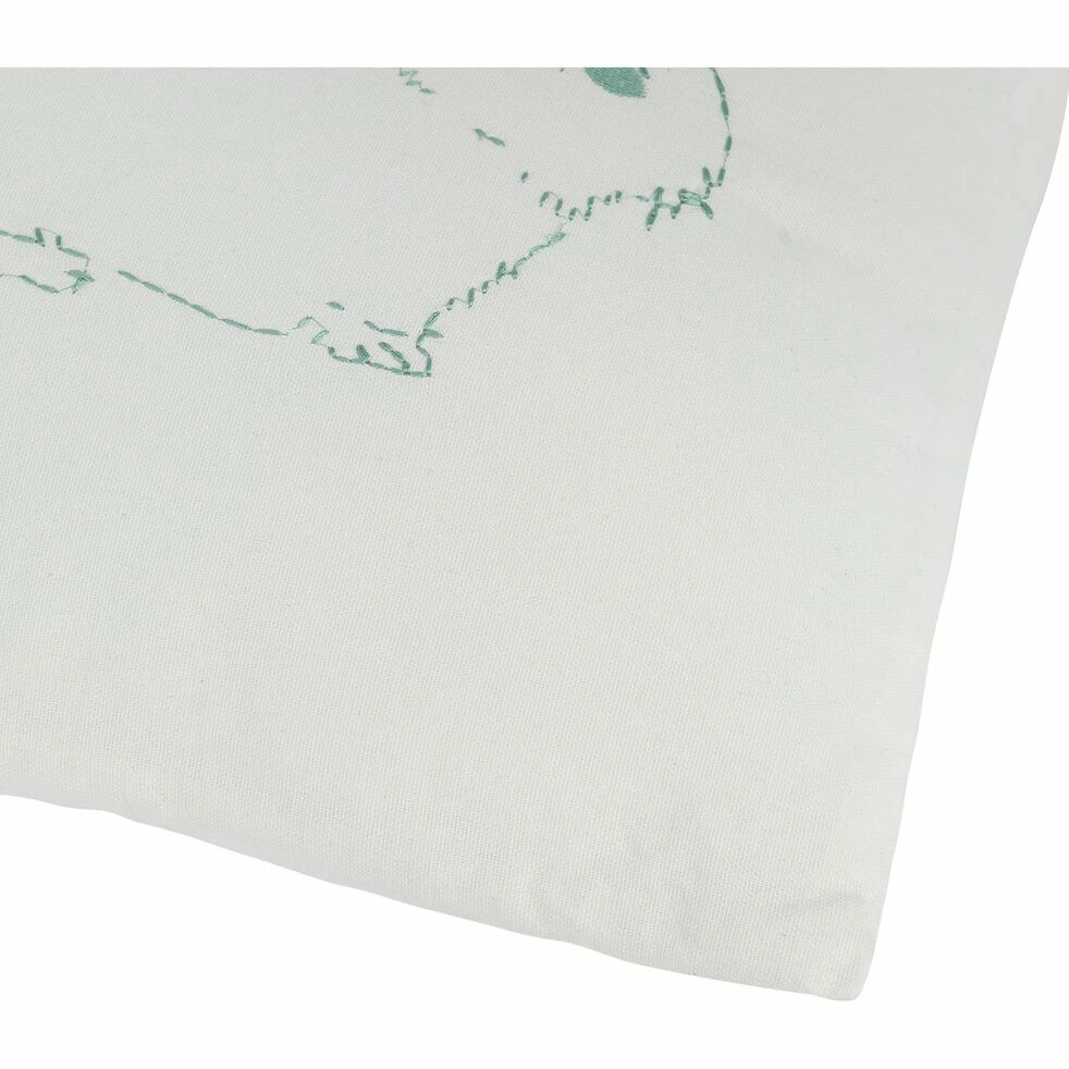 SONGE - Coussin Au Motif Lapin Des Alpilles Brodé - 40x40cm Beige Alpilles 5 SONGE - Coussin Au Motif Lapin Des Alpilles Brodé - 40x40cm Beige Alpilles – Image 3