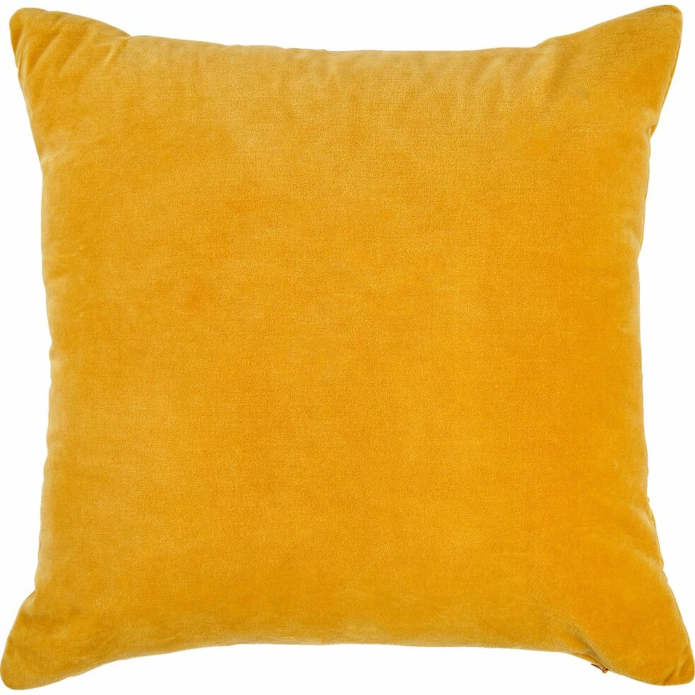 VELOUT - Coussin Velours 40x40 Cm - Jaune 3 VELOUT - Coussin Velours 40x40 Cm - Jaune