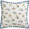 FRIPONS - Coussin Motif Animalier En Coton 45x45cm - Blanc -chambre à coucher Soldes Coussin imprime FRIPONS 27551721 F 1