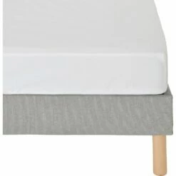 CALANQUES - Drap Housse En Coton - Blanc 90x200cm B25cm