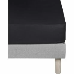 CALANQUES - Drap Housse En Coton - Gris Calabrun 160x200cm B25cm