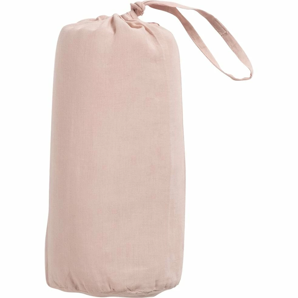 VENCE - Drap Housse En Lin Lavé - Rose Rosa 140x200cm B28cm 4 VENCE - Drap Housse En Lin Lavé - Rose Rosa 140x200cm B28cm – Image 2