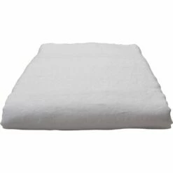 VENCE - Drap Plat En Lin Lavé 270x300cm - Blanc Capelan