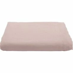 VENCE - Drap Plat En Lin Lavé 270x300cm - Rose Rosa