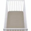 CALANQUES - Drap Housse Bébé En Coton Bio 70x140+B15cm - Beige Alpilles -chambre à coucher Soldes Drap housse 70x140 Calanques 27129142 F 1