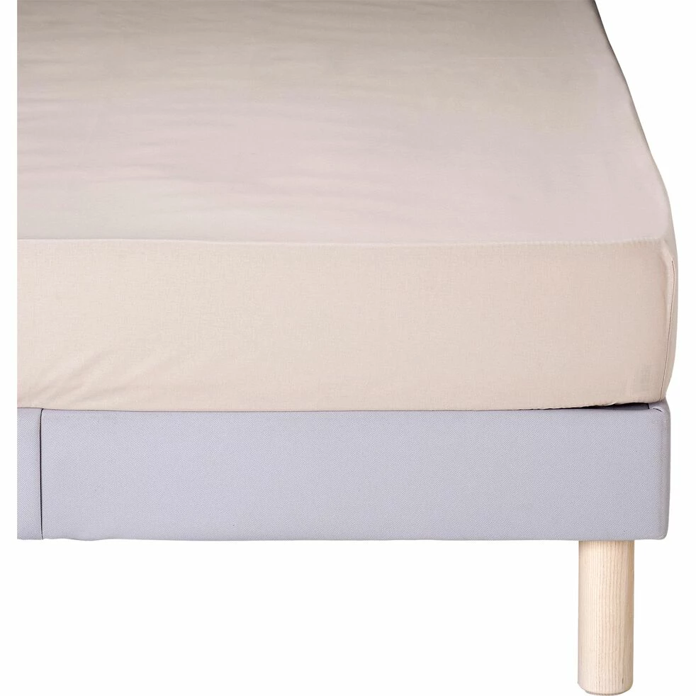 CALANQUES - Drap Housse En Coton - Beige Alpilles 140x200cm B25cm 3 CALANQUES - Drap Housse En Coton - Beige Alpilles 140x200cm B25cm