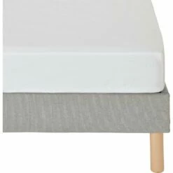 CALANQUES - Drap Housse En Coton - Blanc 140x200cm B40cm