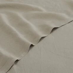 VENCE - Drap Plat En Lin Lavé 270x300cm - Beige