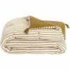 BOLERO - Édredon En Gaze De Coton Motif Rayures 65x120cm - Vert -chambre à coucher Soldes Edredon BOLERO 27596128 F 1