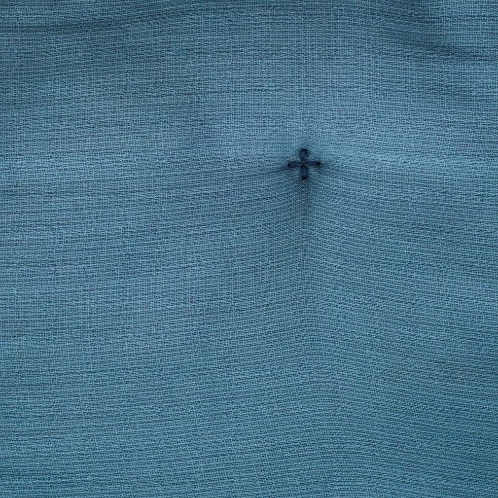 BOLERO - Édredon En Double Gaze De Coton 65x120cm - Bleu Autan 5 BOLERO - Édredon En Double Gaze De Coton 65x120cm - Bleu Autan – Image 3