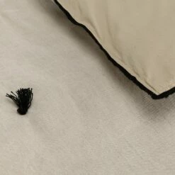 ELINA - Édredon En Lin Et Coton Piquage Pompons Double Faces - Blanc écru 100x180cm 8 ELINA - Édredon En Lin Et Coton Piquage Pompons Double Faces - Blanc écru 100x180cm -chambre à coucher Soldes Edredon ELINA 26967080 Z 2