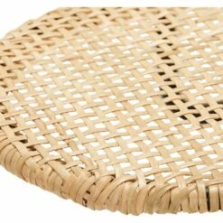 TEISSE - Étagère Murale Ovale En Rotin L80cm - Naturelle -chambre à coucher Soldes Etagere TEISSE 27023143 Z 1