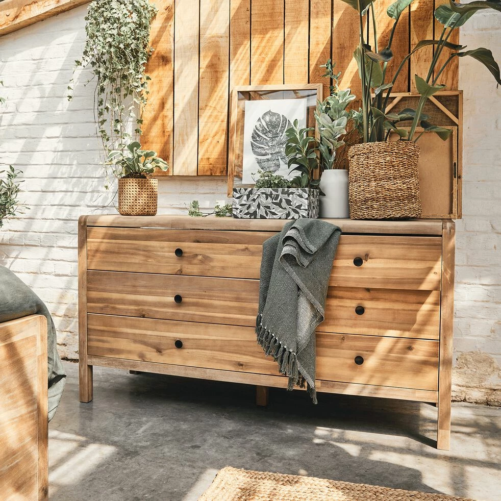 GAIA - Commode 6 Tiroirs En Acacia 7 GAIA - Commode 6 Tiroirs En Acacia – Image 5