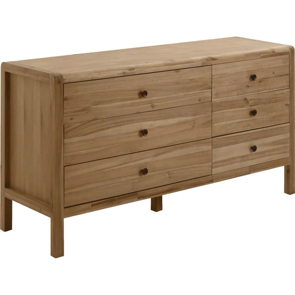 GAIA - Commode 6 Tiroirs En Acacia 4 GAIA - Commode 6 Tiroirs En Acacia – Image 2