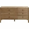 GAIA - Commode 6 Tiroirs En Acacia 2 GAIA - Commode 6 Tiroirs En Acacia -chambre à coucher Soldes GAIA 25882902 F 1