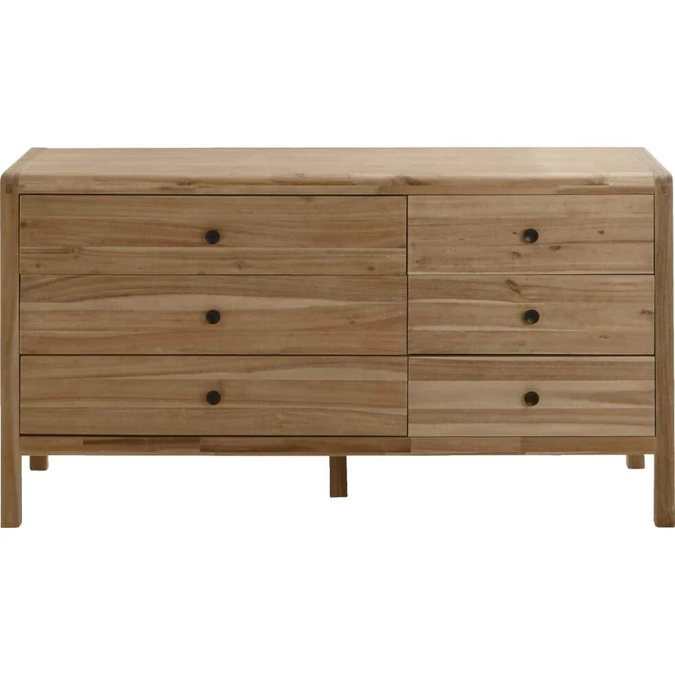 GAIA - Commode 6 Tiroirs En Acacia 3 GAIA - Commode 6 Tiroirs En Acacia