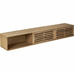 GAIA - Niches De Rangement En Acacia Massif Pour Lit Gaia - Bois Clair -chambre à coucher Soldes GAIA 25883008 B 1