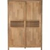 GAIA - Armoire 2 Portes Coulissantes En Acacia Massif - H203cm 1 GAIA - Armoire 2 Portes Coulissantes En Acacia Massif - H203cm -chambre à coucher Soldes GAIA ARMOIRE 2 PORTES GAIA 26126104 F 1