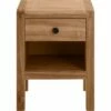 GAIA - Table De Chevet En Acacia 1 Tiroir L42xl35xH56cm - Bois Clair