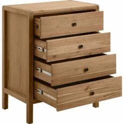 GAIA - Commode 4 Tiroirs En Acacia -chambre à coucher Soldes GAIA COMMODE 4T GAIA 25882926 B 2