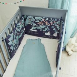 NUAGE - Gigoteuse évolutive En Gaze De Coton Bio (70 à 90cm) - Bleu Calaluna -chambre à coucher Soldes Gigoteuse evolutive Nuage 27174364 A 1