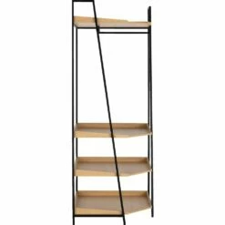 HENRY - Rangement D'angle En Bois Et Acier - Noir H221XL82cm 28 HENRY - Rangement D'angle En Bois Et Acier - Noir H221XL82cm -chambre à coucher Soldes HENRY 27018903 B 4