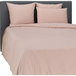 CALANQUES - Housse De Couette En Coton - Rose Rosa 240x220cm -chambre à coucher Soldes HOUSSE DE COUETTE CALANQUES 27056967 G 1