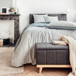 ESCAIO - Housse De Couette En Coton - Motifs Géométriques 240x220cm -chambre à coucher Soldes HOUSSE DE COUETTE ESCAIO 27311554 A 1 1