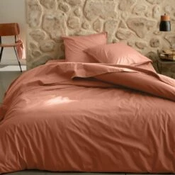 FLORE - Housse De Couette En Percale De Coton - Brun Rustrel 240x220cm 9 FLORE - Housse De Couette En Percale De Coton - Brun Rustrel 240x220cm -chambre à coucher Soldes HOUSSE DE COUETTE FLORE 27390085 A 1