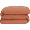 FLORE - Housse De Couette En Percale De Coton - Brun Rustrel 240x220cm -chambre à coucher Soldes HOUSSE DE COUETTE FLORE 27390085 F 1
