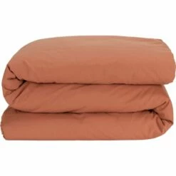 FLORE - Housse De Couette En Percale De Coton - Brun Rustrel 240x220cm