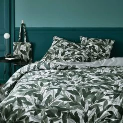 SARA - Linge De Lit En Coton - Motifs Laurier