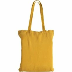 VENCE - Linge De Lit Uni En Lin Lavé - Jaune Argan -chambre à coucher Soldes HOUSSE DE COUETTE VENCE 27363195 D 1