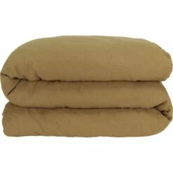 VENCE - Housse De Couette En Lin Lavé - Jaune Alep 240x220cm