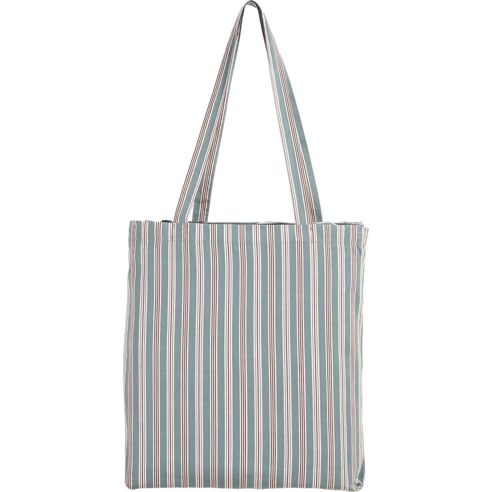 VERGA - Housse De Couette à Rayures En Coton - Bleu 240x220cm 4 VERGA - Housse De Couette à Rayures En Coton - Bleu 240x220cm – Image 2