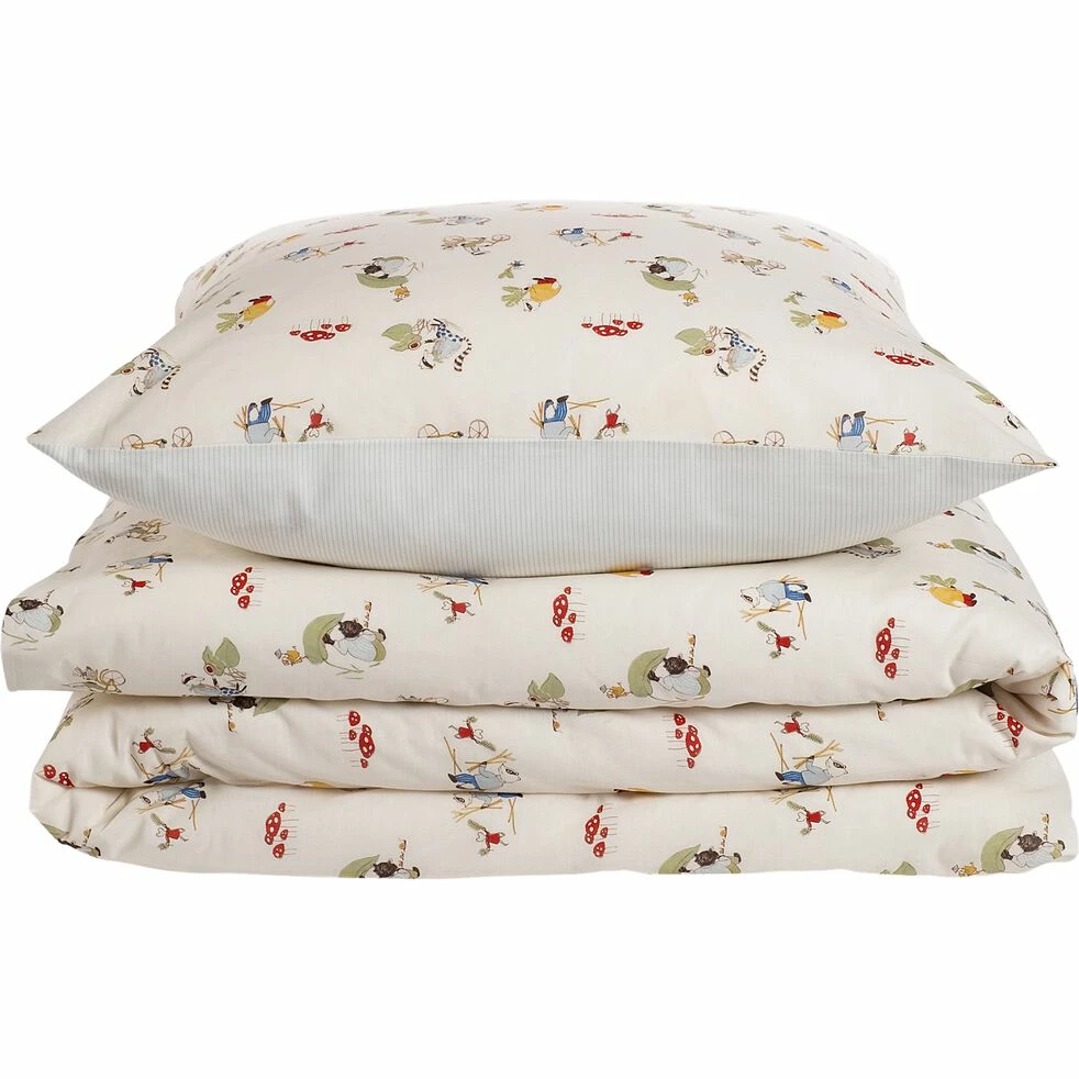 FRIPONS - Housse De Couette Enfant 140x200cm Et 1 Taie D'oreiller 65x65cm En Coton - Motifs Ludiques 3 FRIPONS - Housse De Couette Enfant 140x200cm Et 1 Taie D'oreiller 65x65cm En Coton - Motifs Ludiques