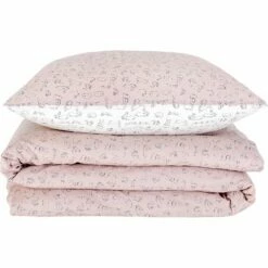 BESTIAIRE - Housse De Couette Enfant 120x140cm Et 1 Taie D'oreiller 35x45cm En Coton - Motifs Bestiaire