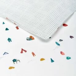 CABANE - Housse De Couette Enfant 120x140cm Et 1 Taie D'oreiller 35x45cm - Motifs Cabanes 7 CABANE - Housse De Couette Enfant 120x140cm Et 1 Taie D'oreiller 35x45cm - Motifs Cabanes -chambre à coucher Soldes Housse de couette 120x140 1 taie 35x45 Cabane 27128404 Z 1