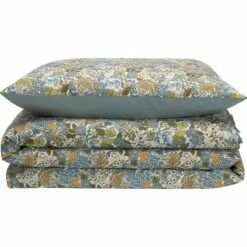 BUTINE - Housse De Couette Enfant 140x200cm Et 1 Taie D'oreiller 65x65cm En Coton - Motifs Butine Nuit