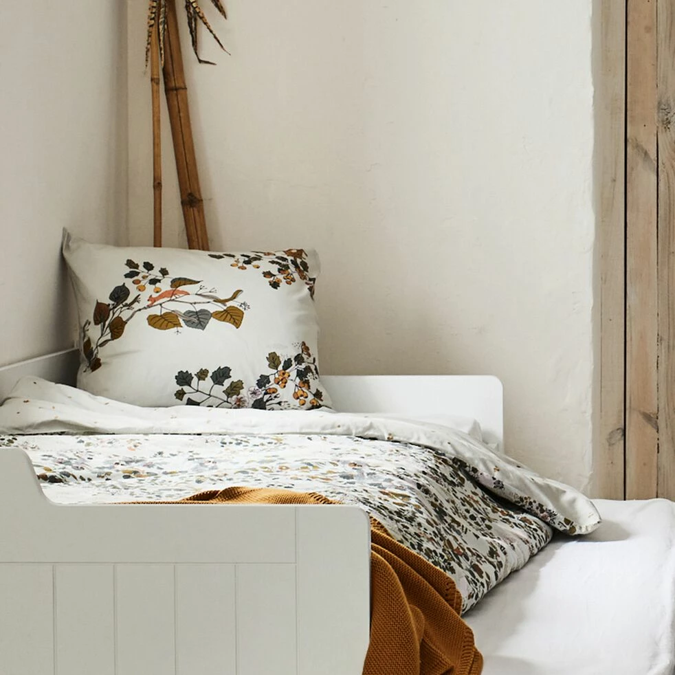 BOSQUET - Housse De Couette Enfant 140x200cm Et 1 Taie D'oreiller 63x63cm En Coton - Motifs Bosquet Jour 4 BOSQUET - Housse De Couette Enfant 140x200cm Et 1 Taie D'oreiller 63x63cm En Coton - Motifs Bosquet Jour – Image 2