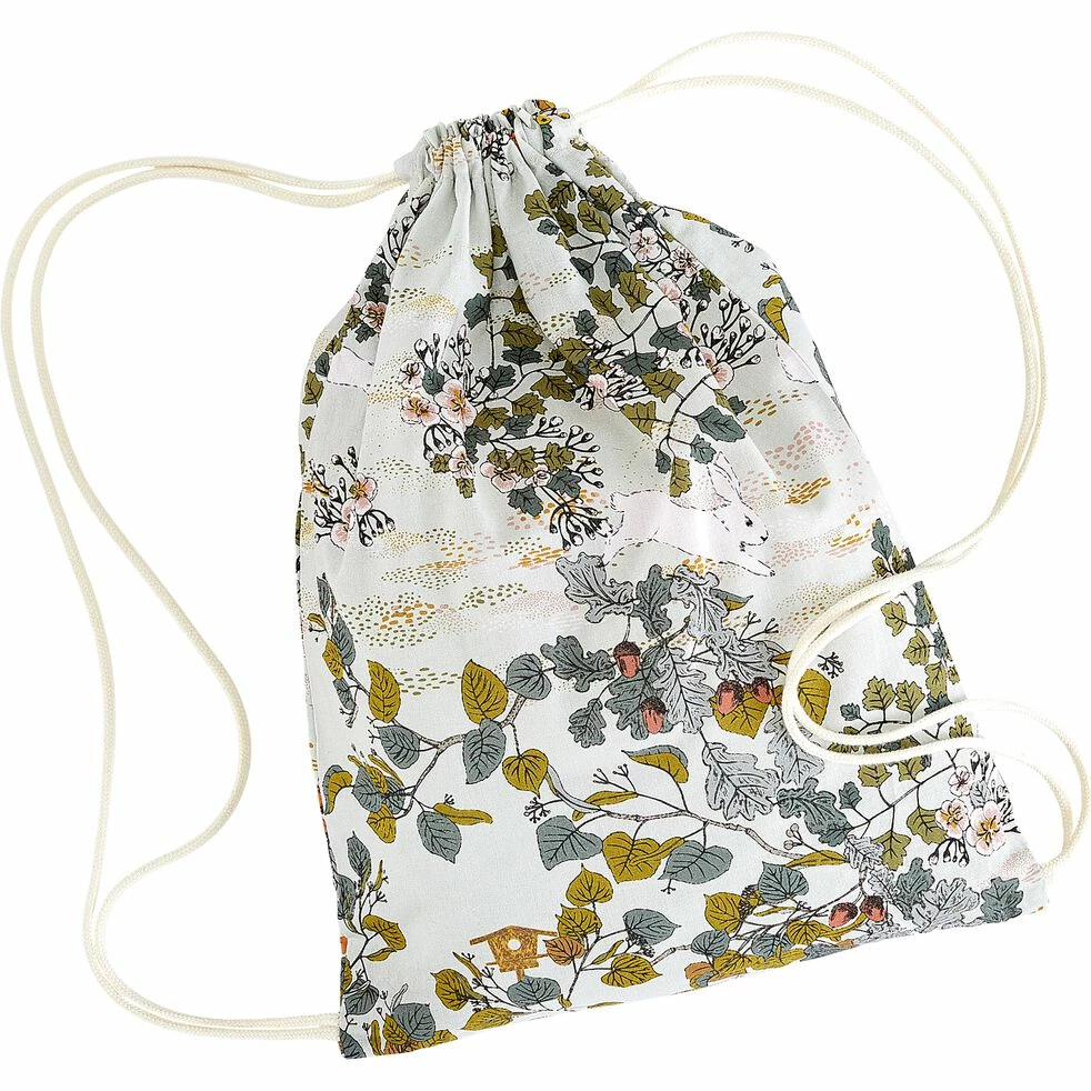 BOSQUET - Housse De Couette Enfant 140x200cm Et 1 Taie D'oreiller 63x63cm En Coton - Motifs Bosquet Jour 7 BOSQUET - Housse De Couette Enfant 140x200cm Et 1 Taie D'oreiller 63x63cm En Coton - Motifs Bosquet Jour – Image 5