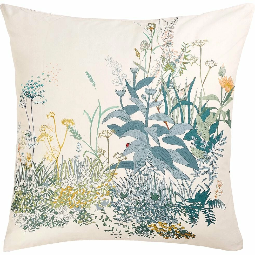 GRANDES HERBES - Housse De Couette Enfant 140x200cm Et 1 Taie D'oreiller 63x63cm En Coton - Motifs Prairie 4 GRANDES HERBES - Housse De Couette Enfant 140x200cm Et 1 Taie D'oreiller 63x63cm En Coton - Motifs Prairie – Image 2