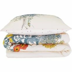 GRANDES HERBES - Housse De Couette Enfant 140x200cm Et 1 Taie D'oreiller 63x63cm En Coton - Motifs Prairie
