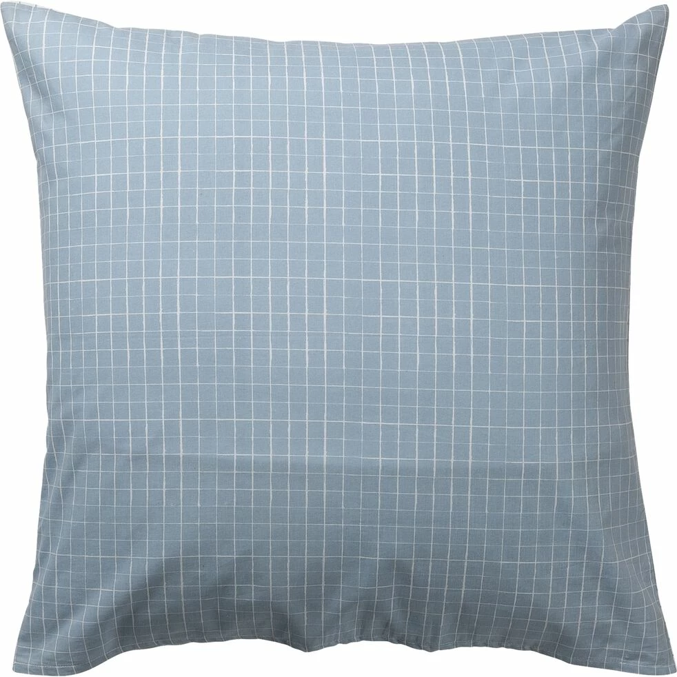 ECOLIER - Housse De Couette Enfant 140x200cm Et 1 Taie D'oreiller 65x65cm En Coton - Motifs Carreaux 5 ECOLIER - Housse De Couette Enfant 140x200cm Et 1 Taie D'oreiller 65x65cm En Coton - Motifs Carreaux – Image 3