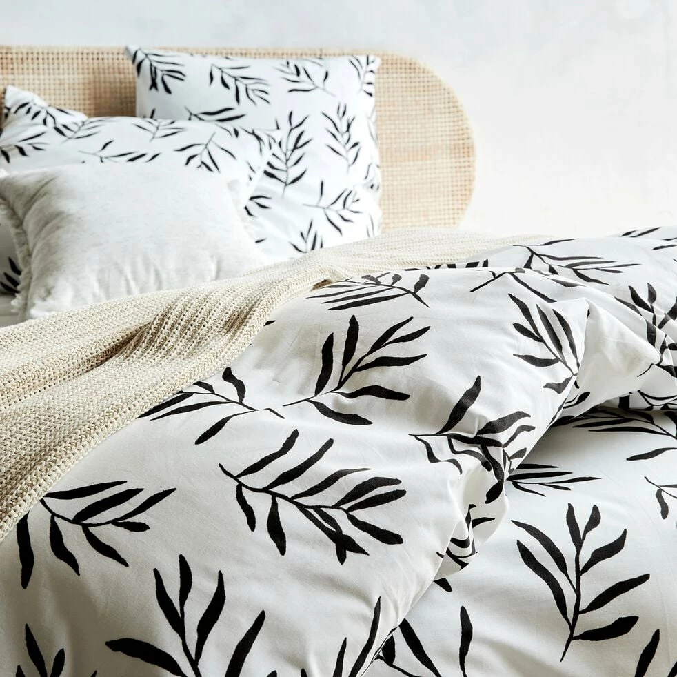 ALOYSE - Housse De Couette 240x220cm Et 2 Taies D'oreiller 63x63cm En Coton - Motifs Branches D'aloyse 7 ALOYSE - Housse De Couette 240x220cm Et 2 Taies D'oreiller 63x63cm En Coton - Motifs Branches D'aloyse – Image 5